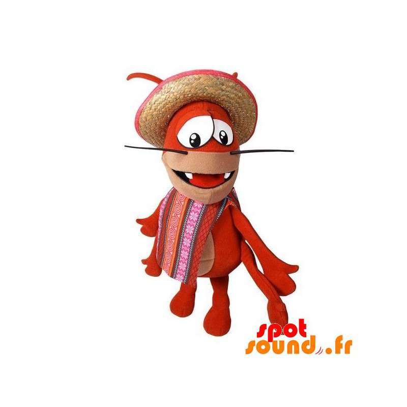 Mascota cangrejo rojo muy original, disfraz de Tamaño L (175-180 CM)