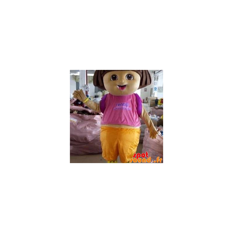 Dora the Explorer maskot, berömd tecknad flicka - Spotsound