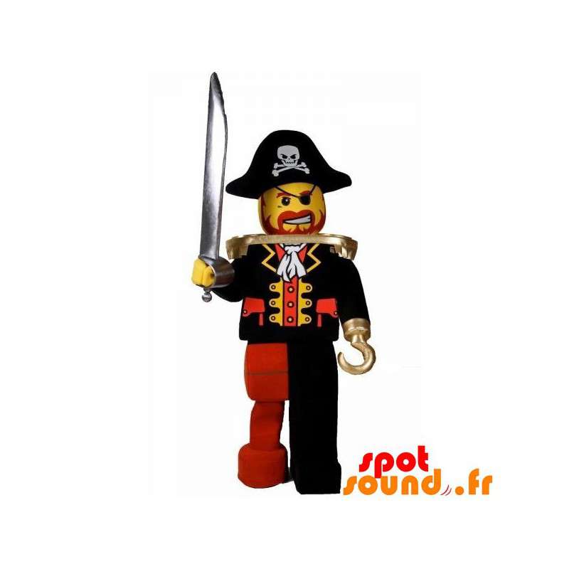 Purchase Lego Mascot Dressed As A Pirate With A Hat in Mascottes de Pirate  Color change No change Size L (180-190 Cm) Sketch before manufacturing (2D)  No With the clothes? (if present