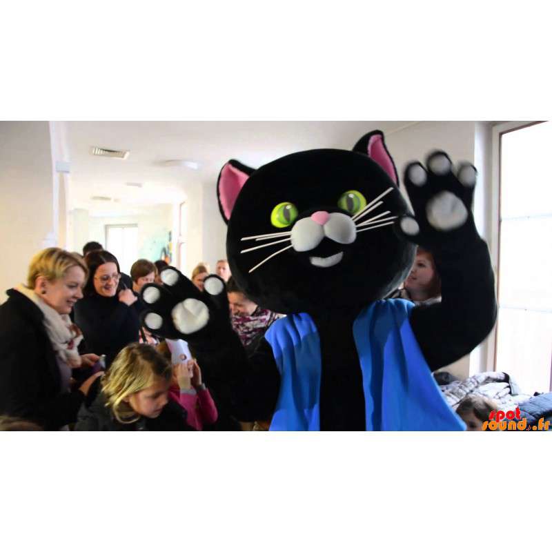 Costume de chat noir et blanc – Déguisement de chat en peluche dans  Mascottes de chat Changement de couleur Pas De Changement Taille L (180-190  Cm) Bon a tirer Non Avec les