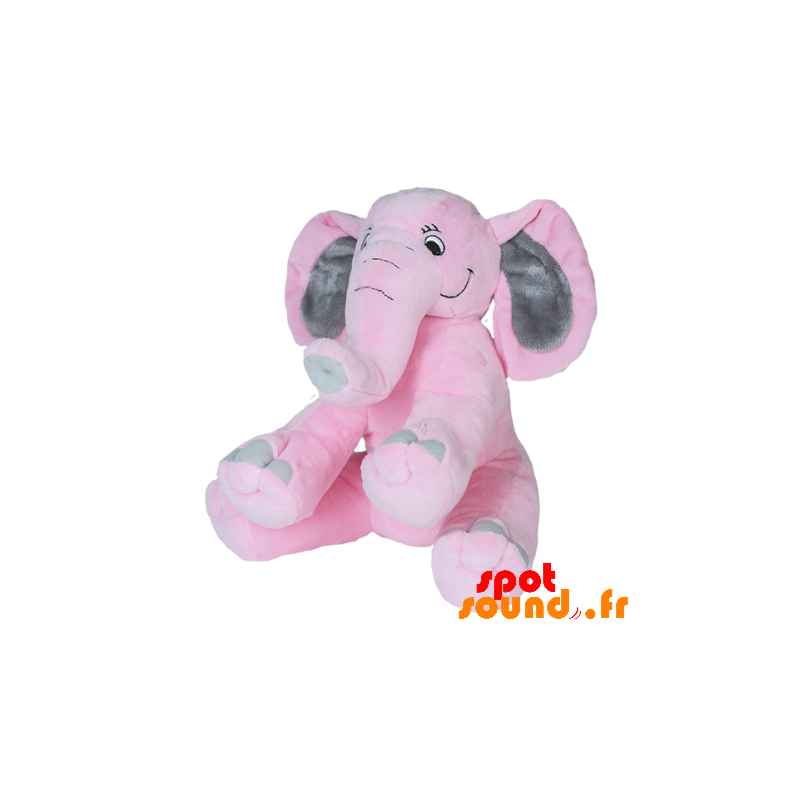 peluche elephant rose