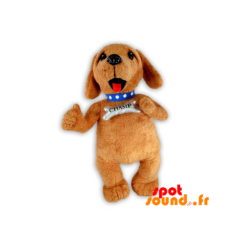 peluche chien marron