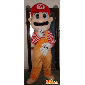 Mario mascot orange - Mascot polyfoam with accessories - MASFR00451 - Mascots Mario