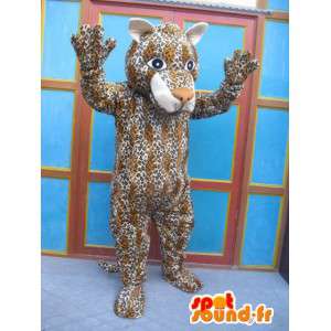 Raidallinen Panther maskotti - kissa puku - Savannah Disguise - MASFR00575 - Tiger Maskotteja