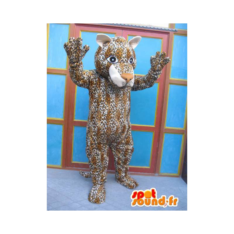 Mascotte de panthère rayée - Costume de félin - Déguisement savane - MASFR00575 - Mascottes Tigre