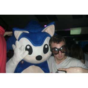 Mascot SONIC - jogos de vídeo do traje SEGA - ouriço azul - MASFR00526 - Celebridades Mascotes