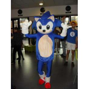 SONIC Mascot - Costume SEGA video games - Blue Hedgehog - MASFR00526 - Mascots famous characters