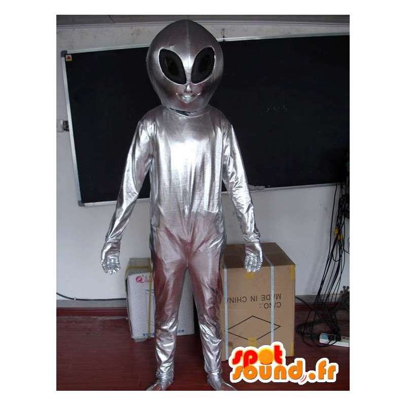 silver space suit fabric