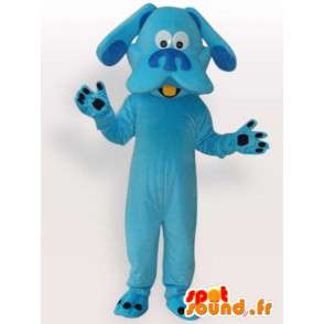 Classic blue dog mascot - Plush animal for evening - MASFR00283 - Dog mascots