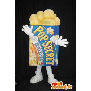 Mascot package of popcorn - Mascot all sizes - MASFR001550 - Fast food mascots