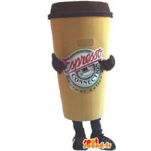 Mascotte a forma di tazza di caffe, caffe espresso travestimento - MASFR001682 - Bottiglie di mascotte