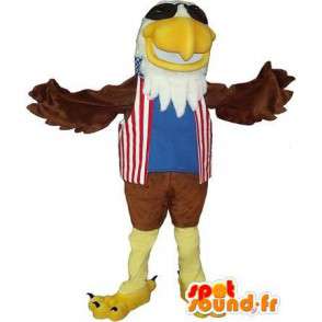 Mascot que representa un águila real, traje americano en Mascota de aves  Cambio de color Sin cambio Tamaño L (180-190 cm) Croquis antes de fabricar  (2D) No ¿Con la ropa? (si está