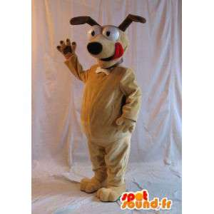 Mascotte di un cane sull attenti, costume canino - MASFR001787 - Mascotte cane