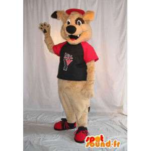 Beige dog mascot costume teddy - MASFR001796 - Dog mascots