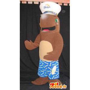 Dolphin mascot costume sailor costume dolphin - MASFR001833 - Mascot Dolphin
