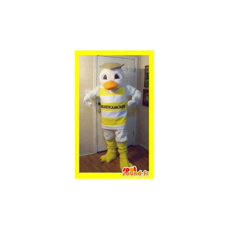 Amarelo mascote pato. Costume Duck em patos mascote Mudança de cor Sem  mudança Cortar L (180-190 Cm) Esboço antes da fabricação (2D) Não Com as  roupas? (se presente na foto) Não Acessórios