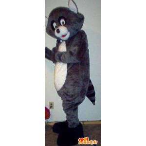 Mascotte Raccoon grigio e nero - procione Costume - MASFR002725 - Mascotte di cuccioli