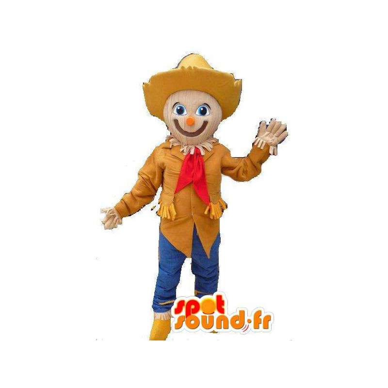 Fugleskremsel maskot med en lue - Scarecrow Costume - MASFR002810 - husdyr