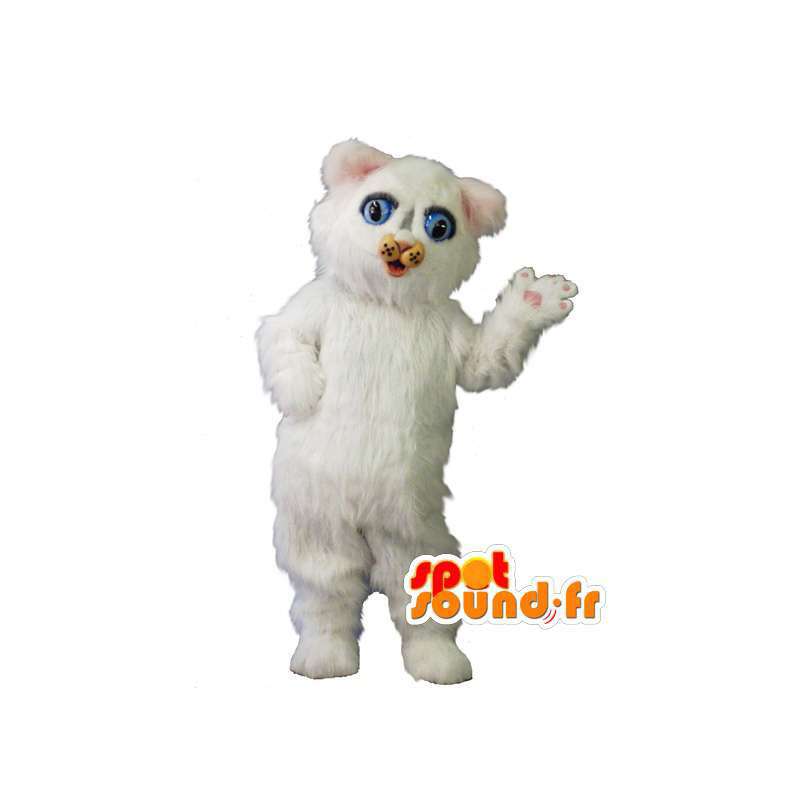 Gato Branco da mascote de pelúcia - traje branco do gato - MASFR002954 - Mascotes gato