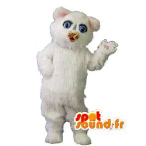 Gato Branco da mascote de pelúcia - traje branco do gato - MASFR002954 - Mascotes gato