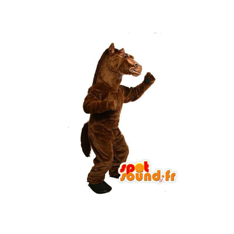 Mascot cavalo marrom realista - cavalo Costume - MASFR002987 - mascotes cavalo