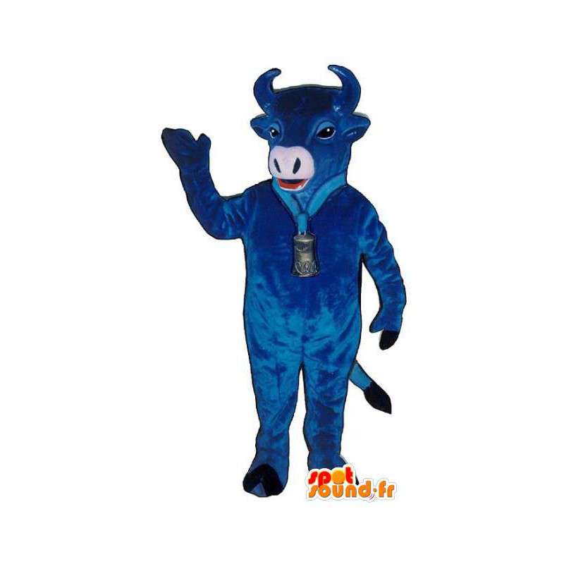 Maskotti sininen lehmä - blue bull Costume - MASFR003160 - lehmä Maskotteja