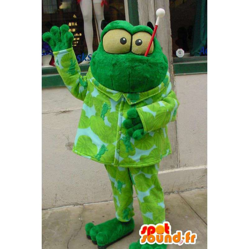 Green Frog Maskot Plyšová - Frog Costume - MASFR003360 - žába maskot