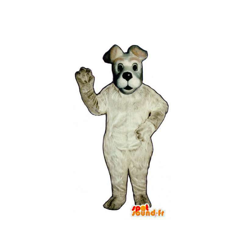 Witte Hond Mascot - White Dog Costume - MASFR003447 - Dog Mascottes