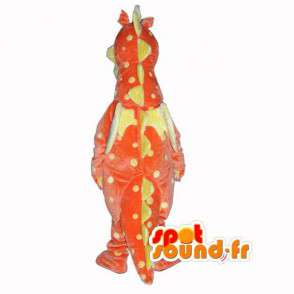 Pomarańczowy i żółty dinozaur maskotka - Dinosaur Costume - MASFR003492 - dinozaur Mascot