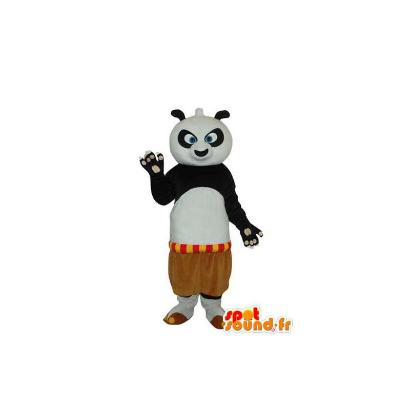 Costume panda blanc noir – Mascotte panda en peluche  - MASFR003622 - Mascotte de pandas