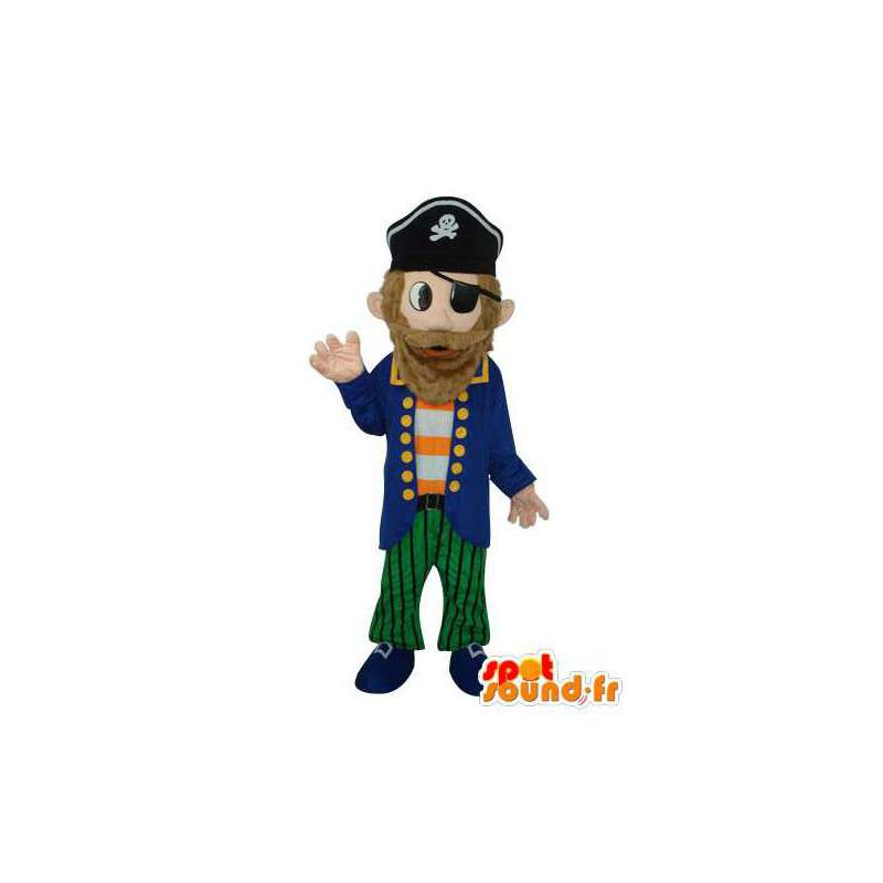 Purchase Mascot muscular man, pirate blue and black outfit in Mascottes de  Pirate Color change No change Size L (180-190 Cm) Sketch before  manufacturing (2D) No With the clothes? (if present on