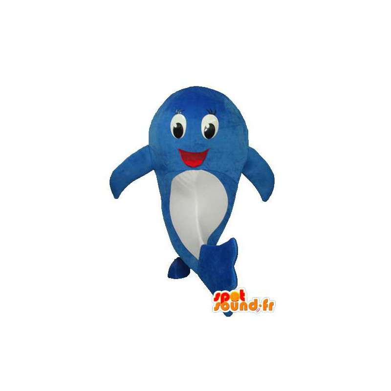 Branco azul mascote dos peixes - Disguise peixe recheado - MASFR003712 - mascotes peixe