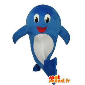 Branco azul mascote dos peixes - Disguise peixe recheado - MASFR003712 - mascotes peixe