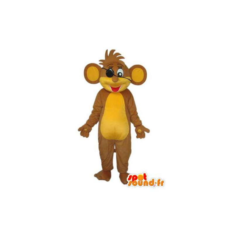 Geelbruine Mouse mascotte - Mouse pluche pak - MASFR003787 - Mouse Mascot