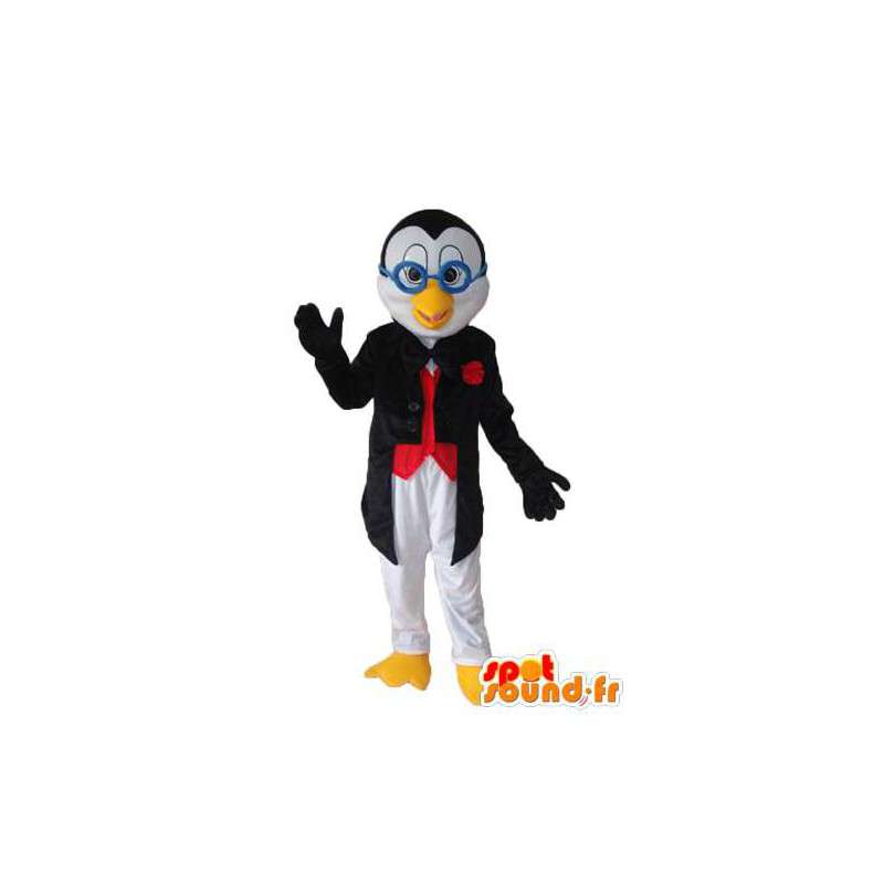 Pulcino Mascot in vetri blu - Carattere Costume  - MASFR003956 - Mascotte di galline pollo gallo