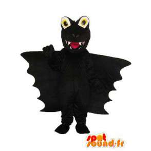 Mascotte de dragon noir uni – Déguisement dragon en peluche - MASFR003969 - Mascotte de dragon