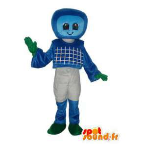 Mascot carattere blu bianco verde - carattere costume - MASFR004033 - Mascotte non classificati