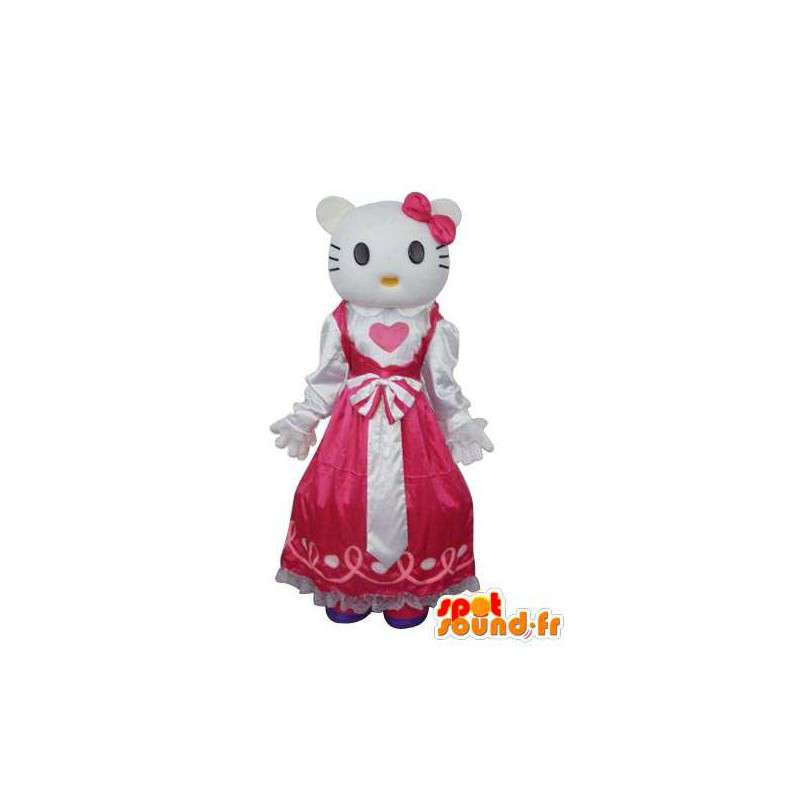 Hello Kitty 5 Mascot Plush Doll Sheep-Dress Style White Sanrio