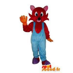 Mouse mascotte pluche rood - muis pak - MASFR004216 - Mouse Mascot