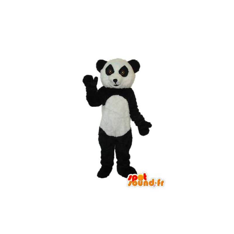 Sort hvid panda maskot - Panda kostume - Spotsound maskot