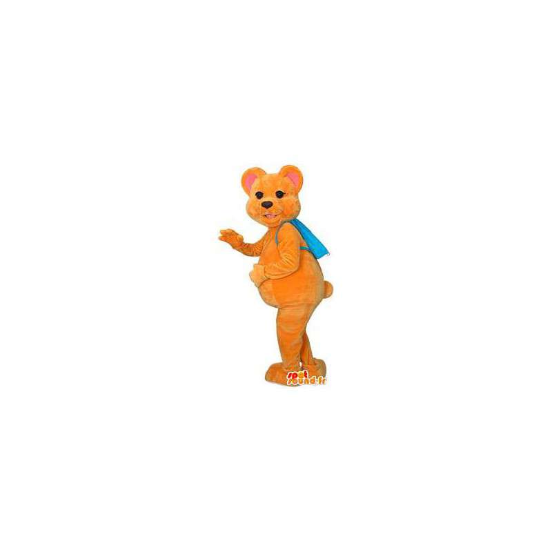 Mascotte oranje beer. Oranje Bear Suit - MASFR004636 - Bear Mascot