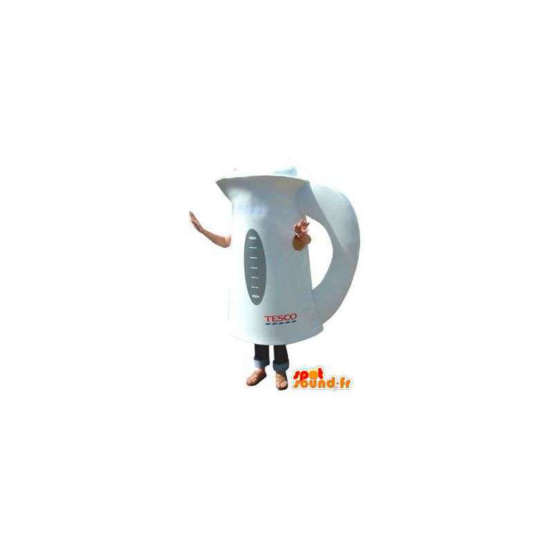 Mascotte a forma di bollitore gigante bianco - MASFR004849 - Mascotte di oggetti