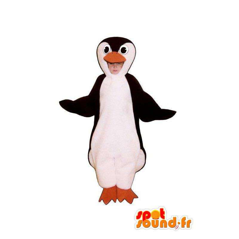 Pinguino mascotte peluche bianco e nero  - MASFR005023 - Mascotte pinguino