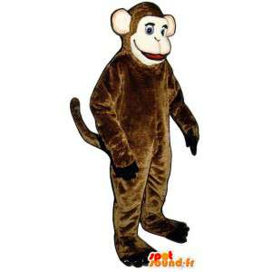 Costume representerer en brun ape - brun ape maskot - MASFR005090 - Monkey Maskoter
